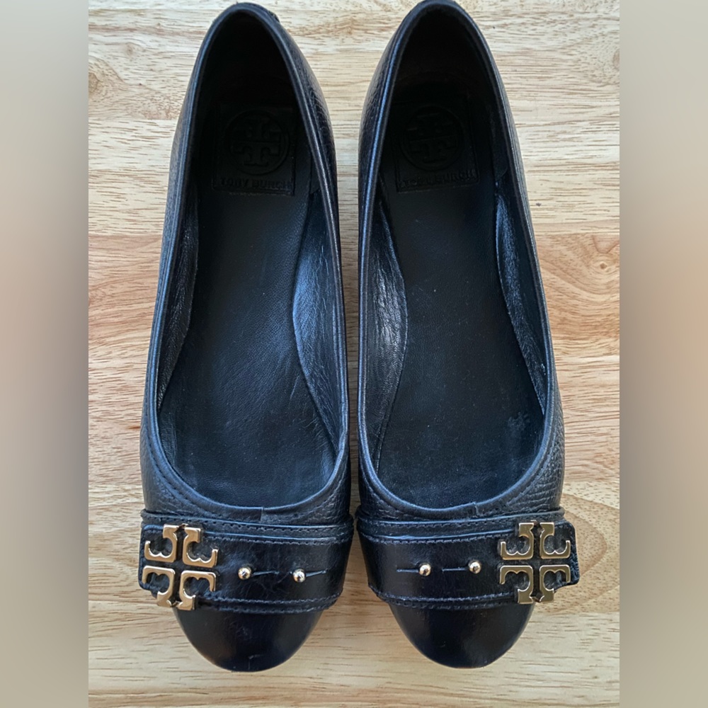 Tory Burch Leather Ballerinas